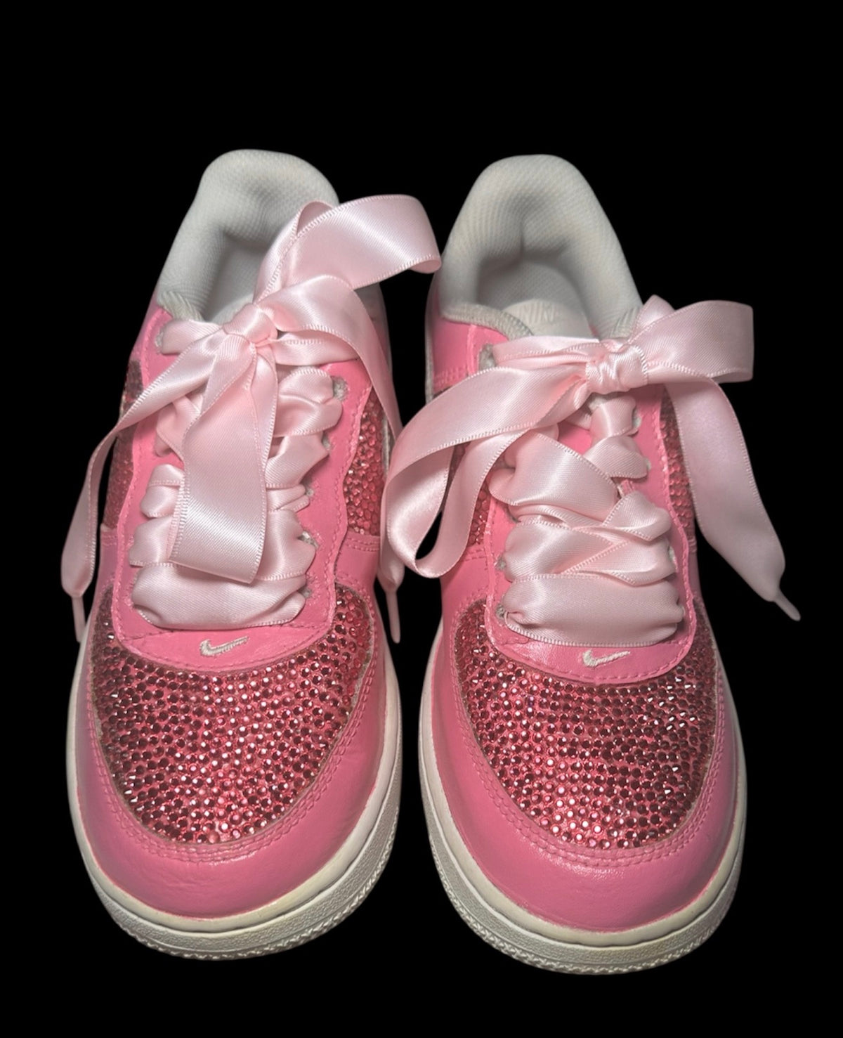 Pink & Pink Rhinestone Sneakers