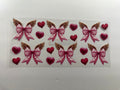 B-005 pink heart & bows