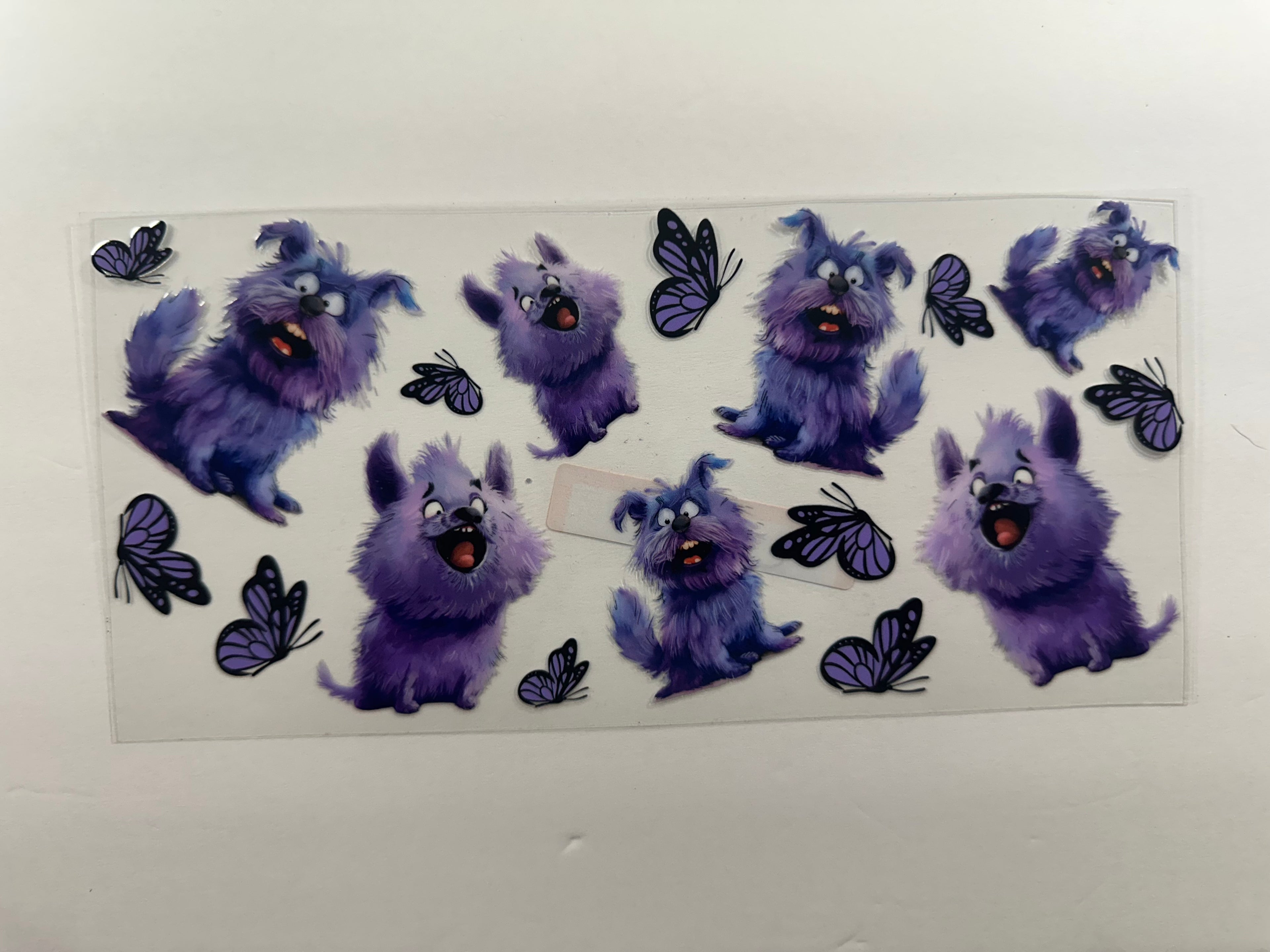 CTC-029 purple fluffy dog