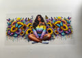FL-03 lady flower (yellow & blue)