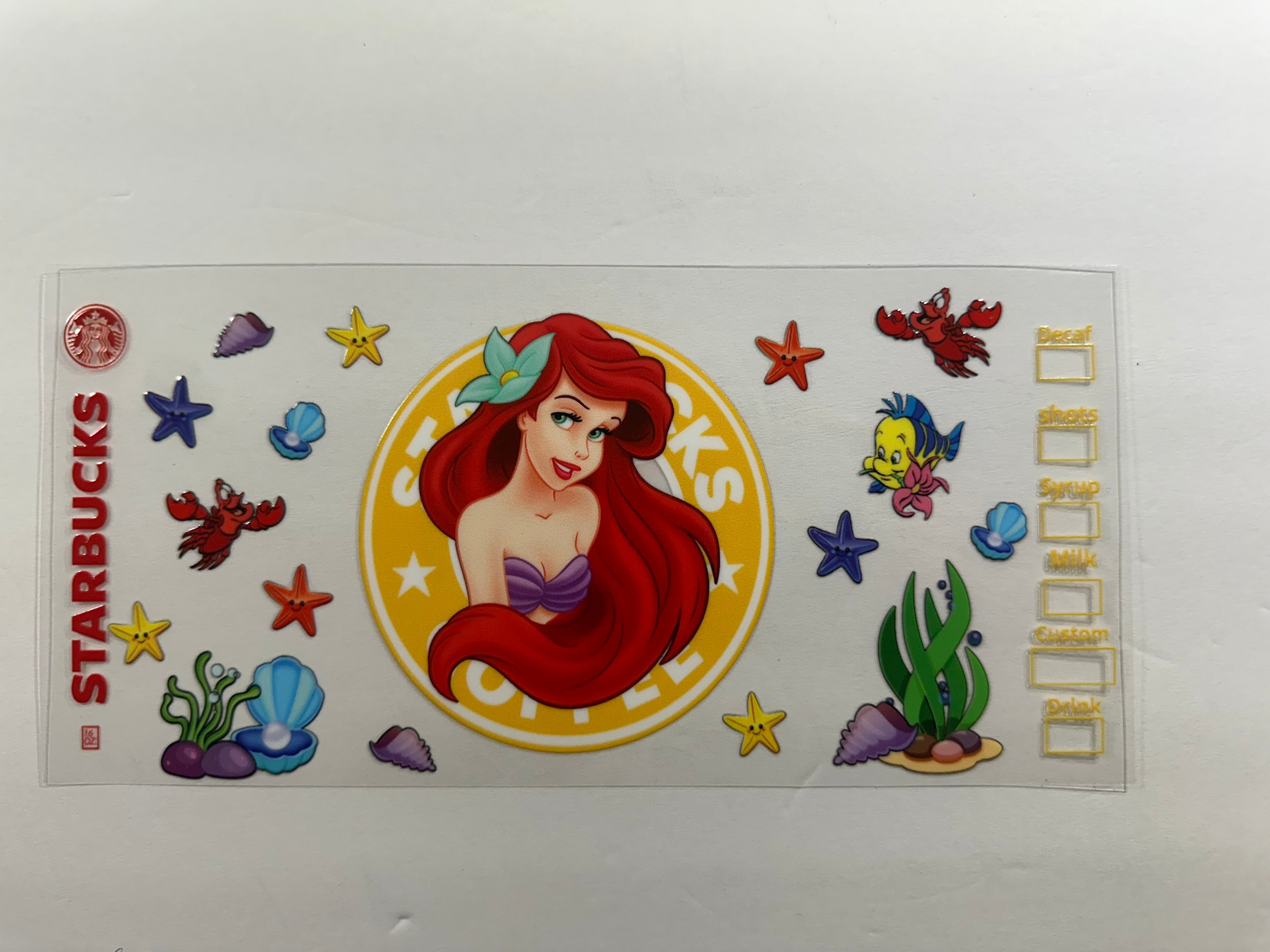 D-11 Starbucks little mermaid