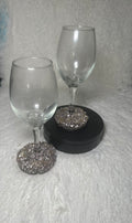 Coaster Bottom Wine Glasses