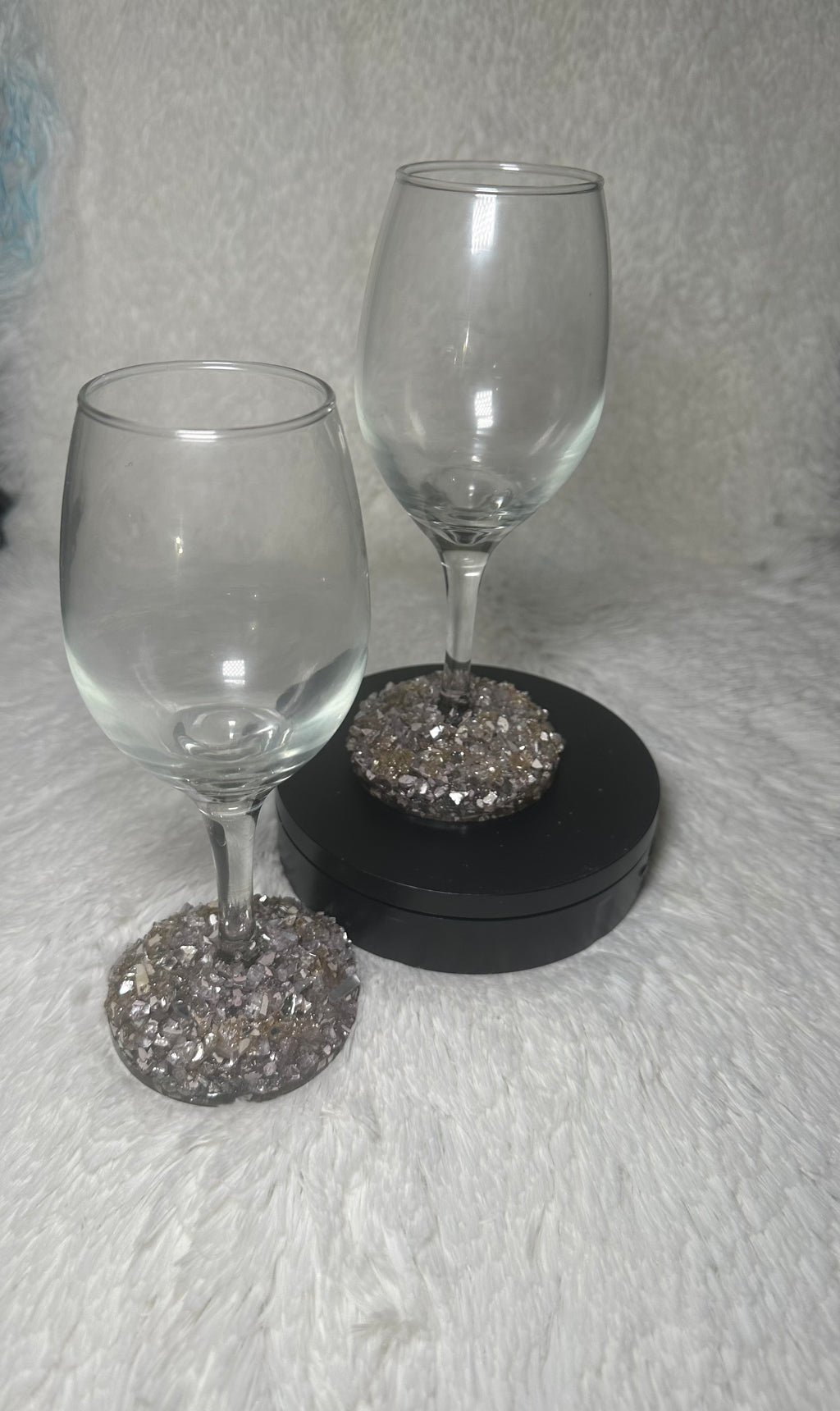 Coaster Bottom Wine Glasses