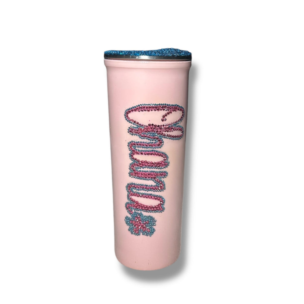 Stitch in pink Stones w/ rhinestone lid