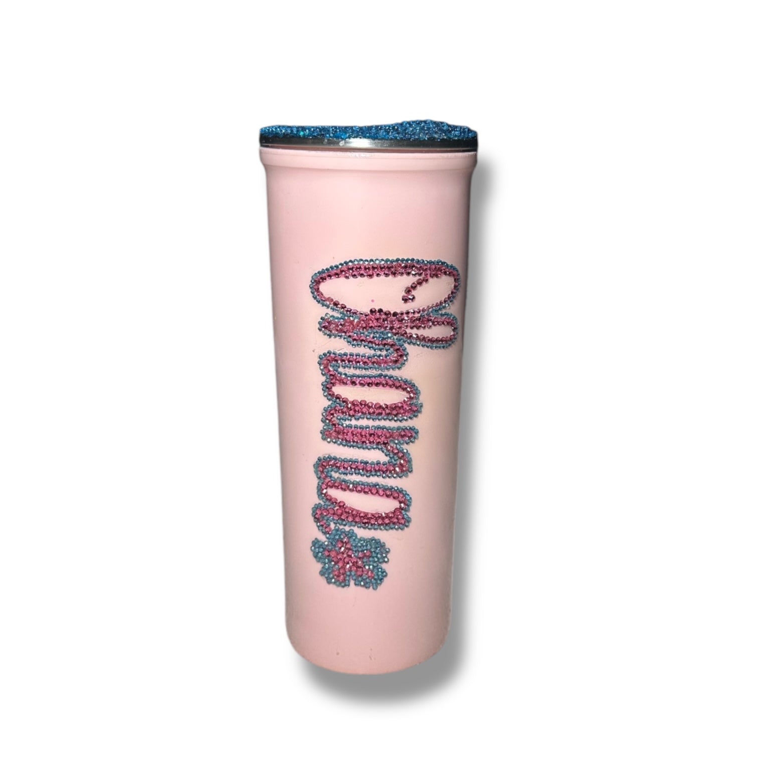 Stitch in pink Stones w/ rhinestone lid
