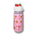 Strawberry milk w/ whipped topping lid