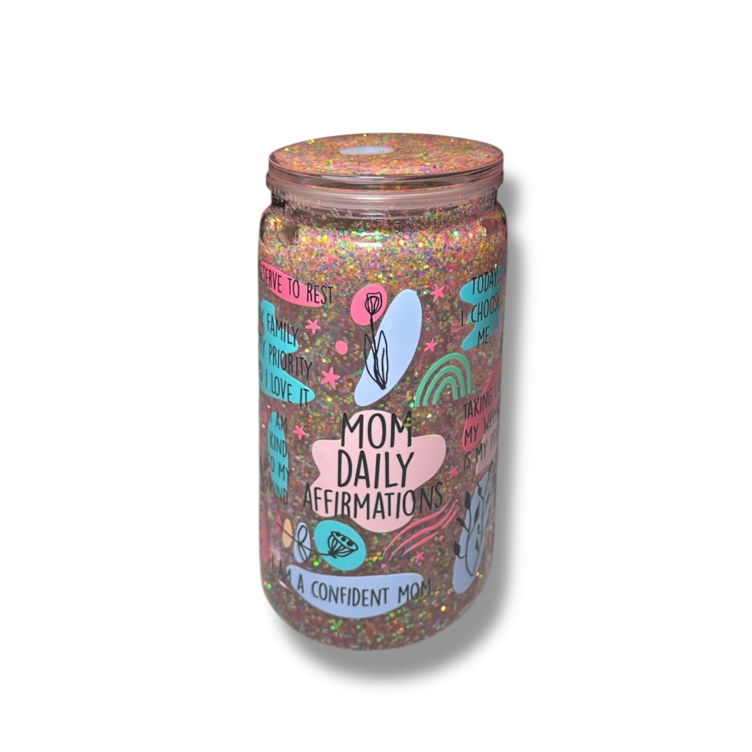 Mom daily affirmations (glitter)